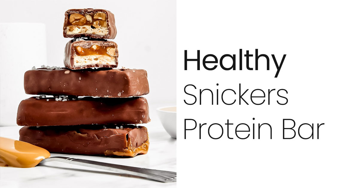 Healthy Snickers Protein Bar