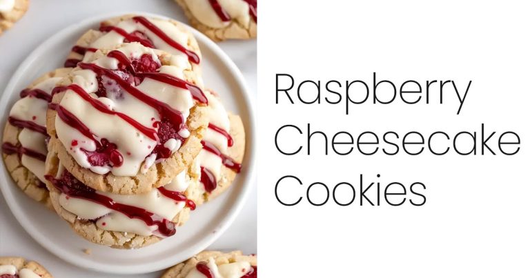 Raspberry Cheesecake Cookies