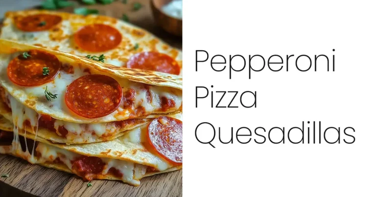 Pepperoni Pizza Quesadillas