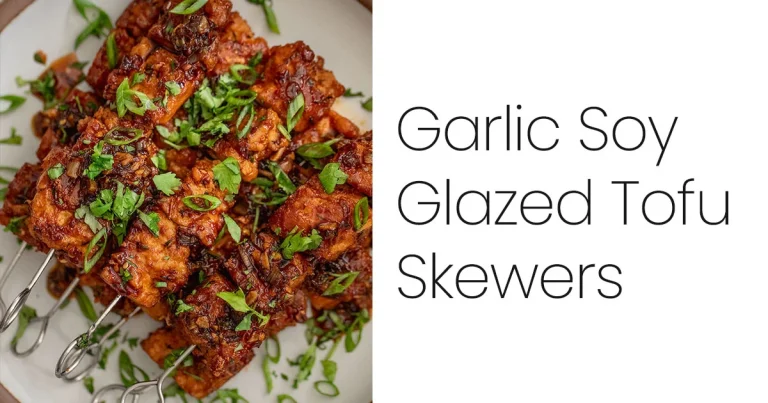 Garlic Soy Glazed Tofu Skewers 1