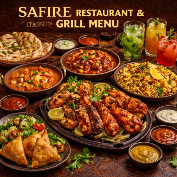 featured image of Safire Restaurant and Grill menu menuspotuk
