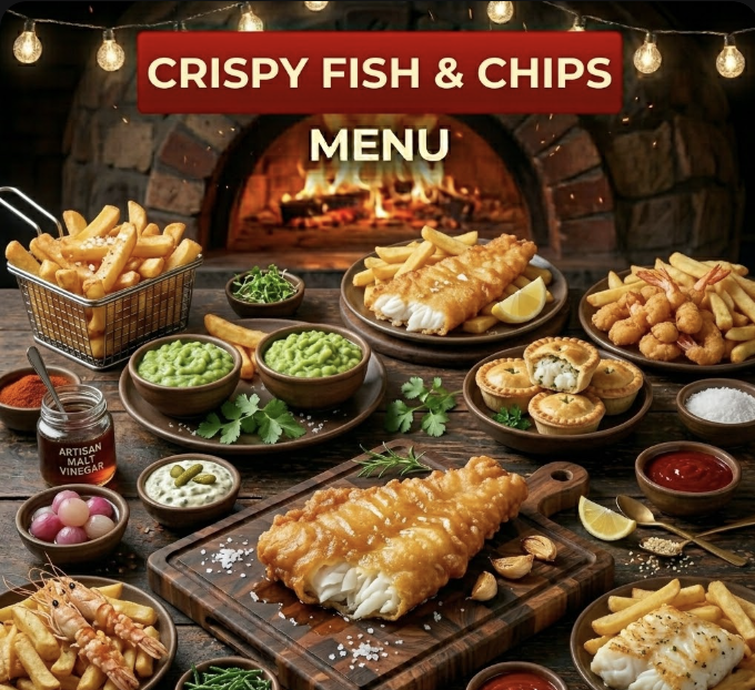 featured image of crispy fish and chips