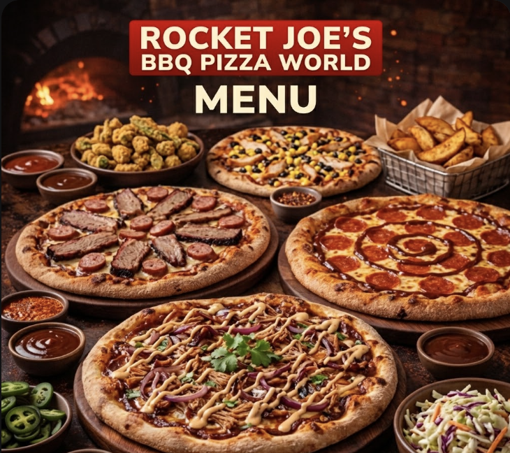 featured image of rocket joes bbq pizza world